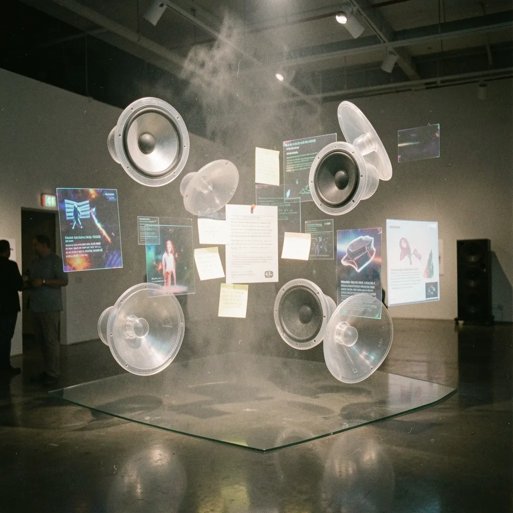 Audio-visual exhibit display